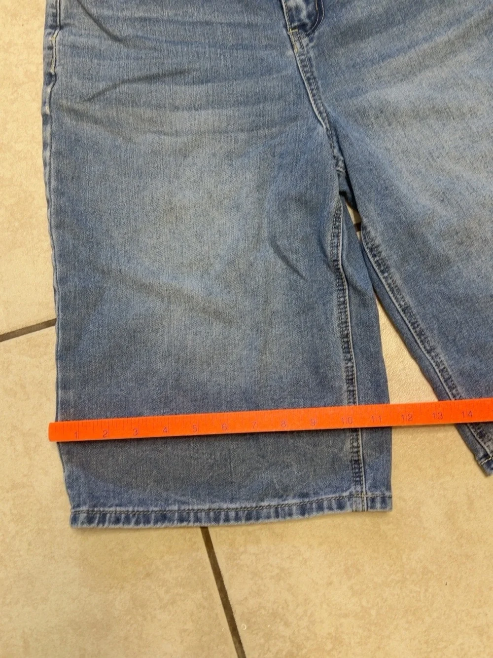 Austin Landing Y2K Angel Wing Rhinestone Bermuda Jorts Size 7
